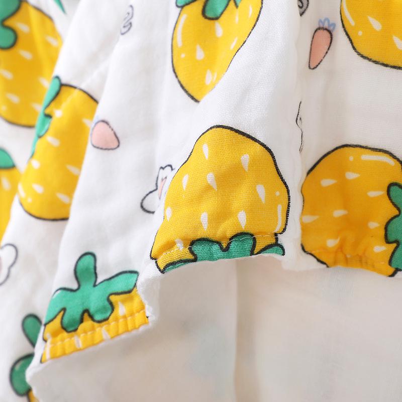 Newborn Six-Layer Cotton Gauze Bath Towel & Swaddle Blanket