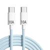 120W Fast Charging 10A Braided Data Cable for Apple 15/16 & Huawei Dual Type-C Devices
