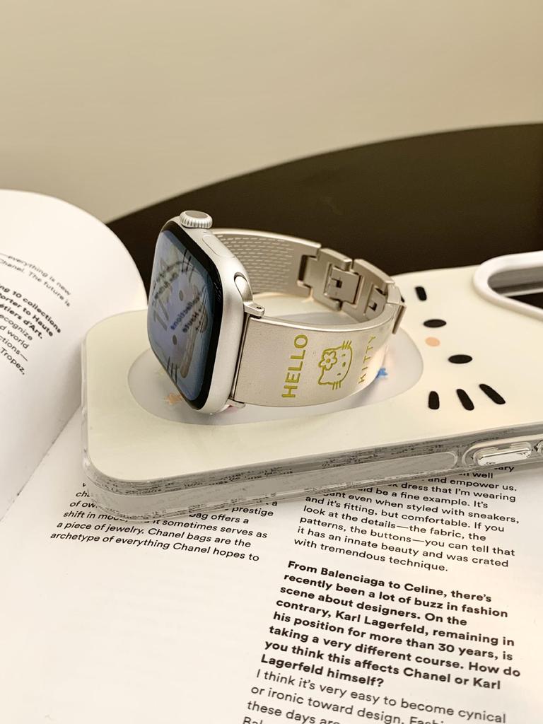 Kompatibles Katzenarmband für Apple Watch Serie S11/10/9/8/7/6/5/SE - 20mm Band