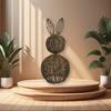 Natural Rattan Handwoven Bunny Easter Woven Basket
