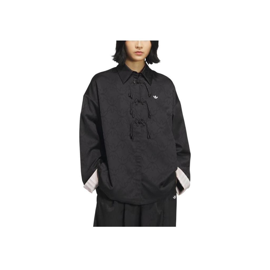 adidas Originalai Naujas Kinijos Juanių Marškiniai Švarkas Mada Patogus Universalus Švarkas Moteriškas Švarkas Juodas KB6407