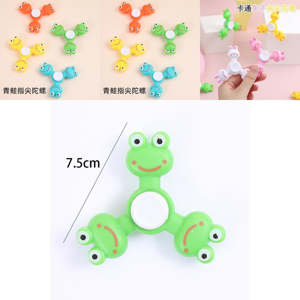 Kids Frogs Shap Fidget Spinner Toy With Pp Material For Stress Relief And Sensory Play