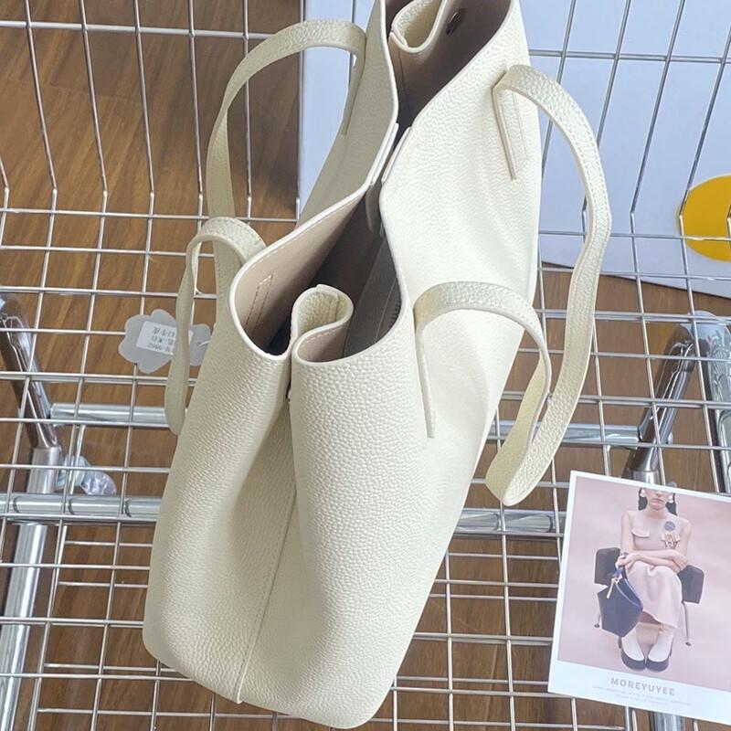 Dou Xiao Zhu Versatile Large Capacity Leather Tote Bag