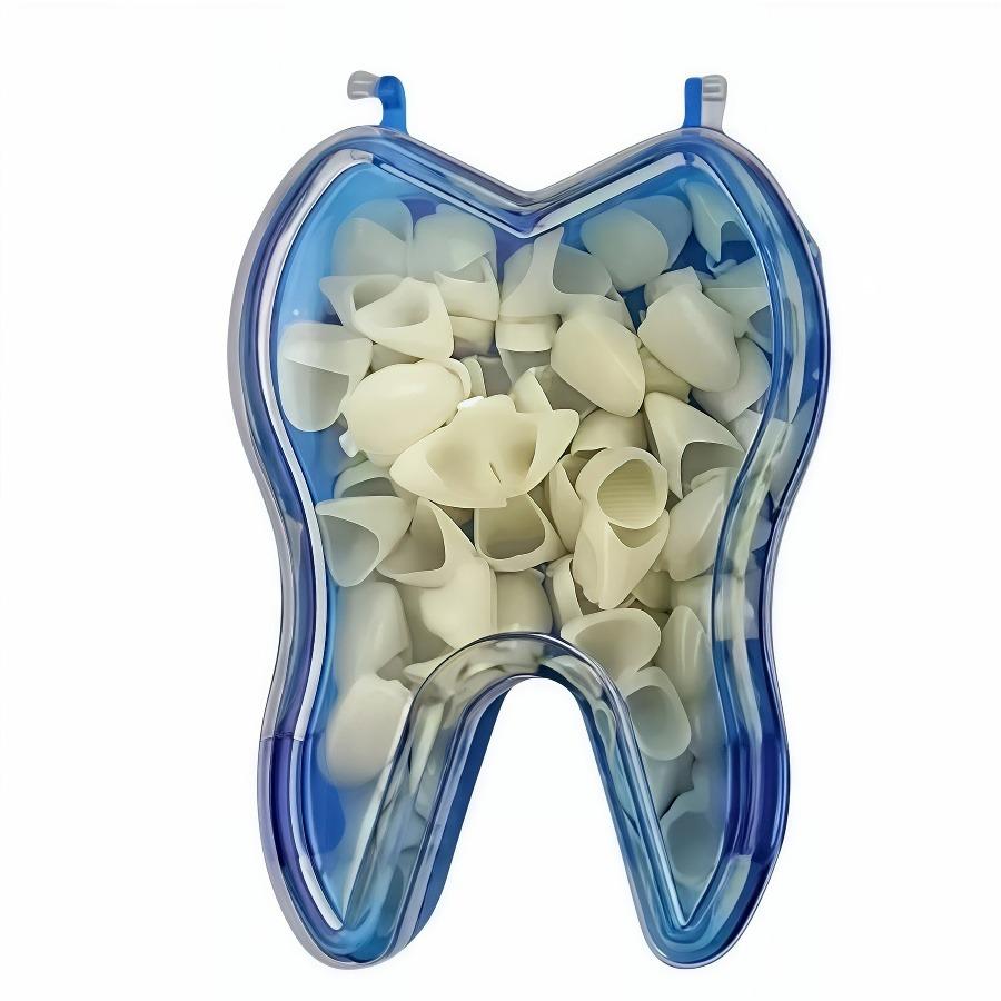 Teeth Veneers Dentistry Tooth Whitening Tools 50 Pcs/Box Dental Temporary Crown Kit Anterior Front Molar Posterior