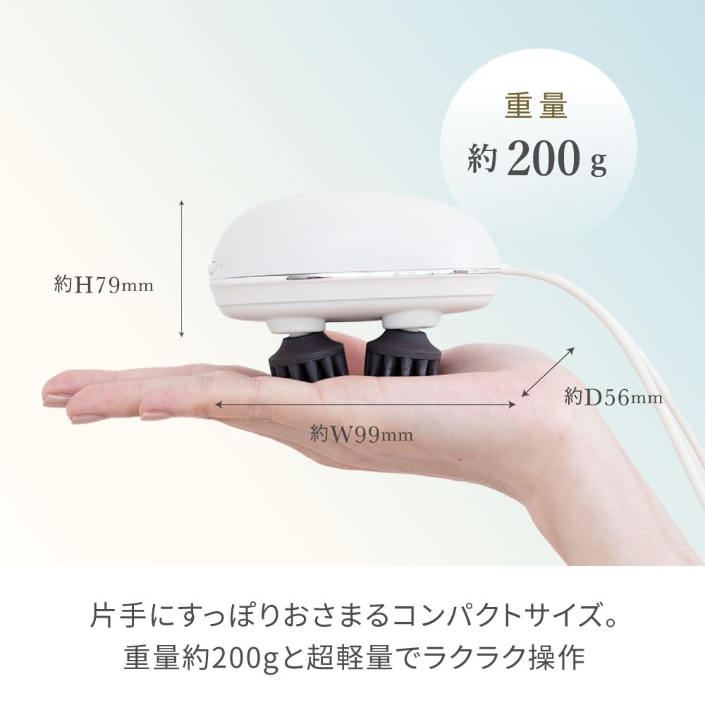 Festino EMS Head Spa Mini SMHB-045 FESTINO Waterproof, Lightweight, USB Rechargeable, Electric Scalp Massager, Gift (Sand Beige)