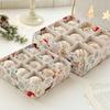 9pcs 6CM/8CM Christmas Hanging Balls White Champagne Xmas Tree Ornaments  Home New Year Decor