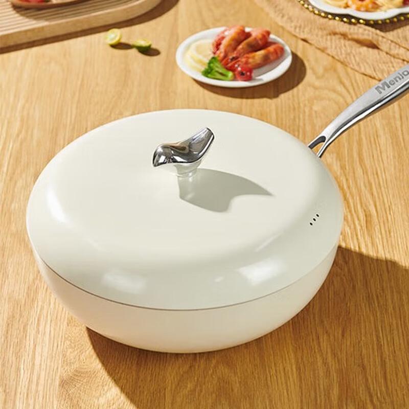 Zipuoya 32CM Pebble Flat-Bottom Wok Set