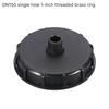DN150 Plastic Lid 162mm IBC Ton Tank Double Hole Cap, Dual Port Filling Extraction Cover Easy To Disassemble