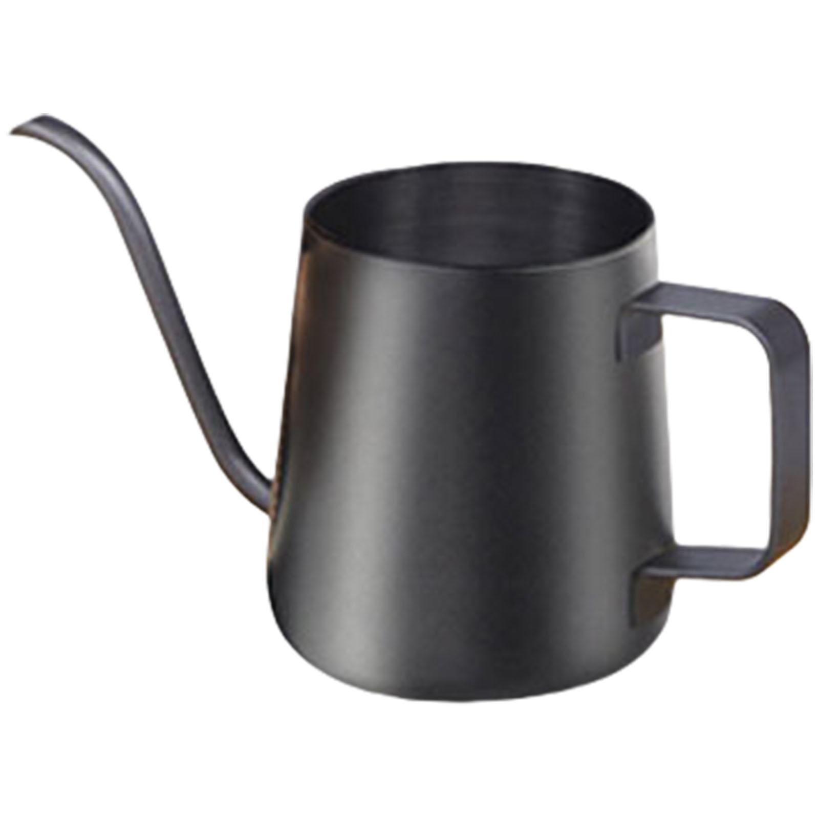 

Черный чайник с гусиным носом из нержавеющей стали 304 250 мл Эргономичная ручка для точного налива кофе дома или в офисе