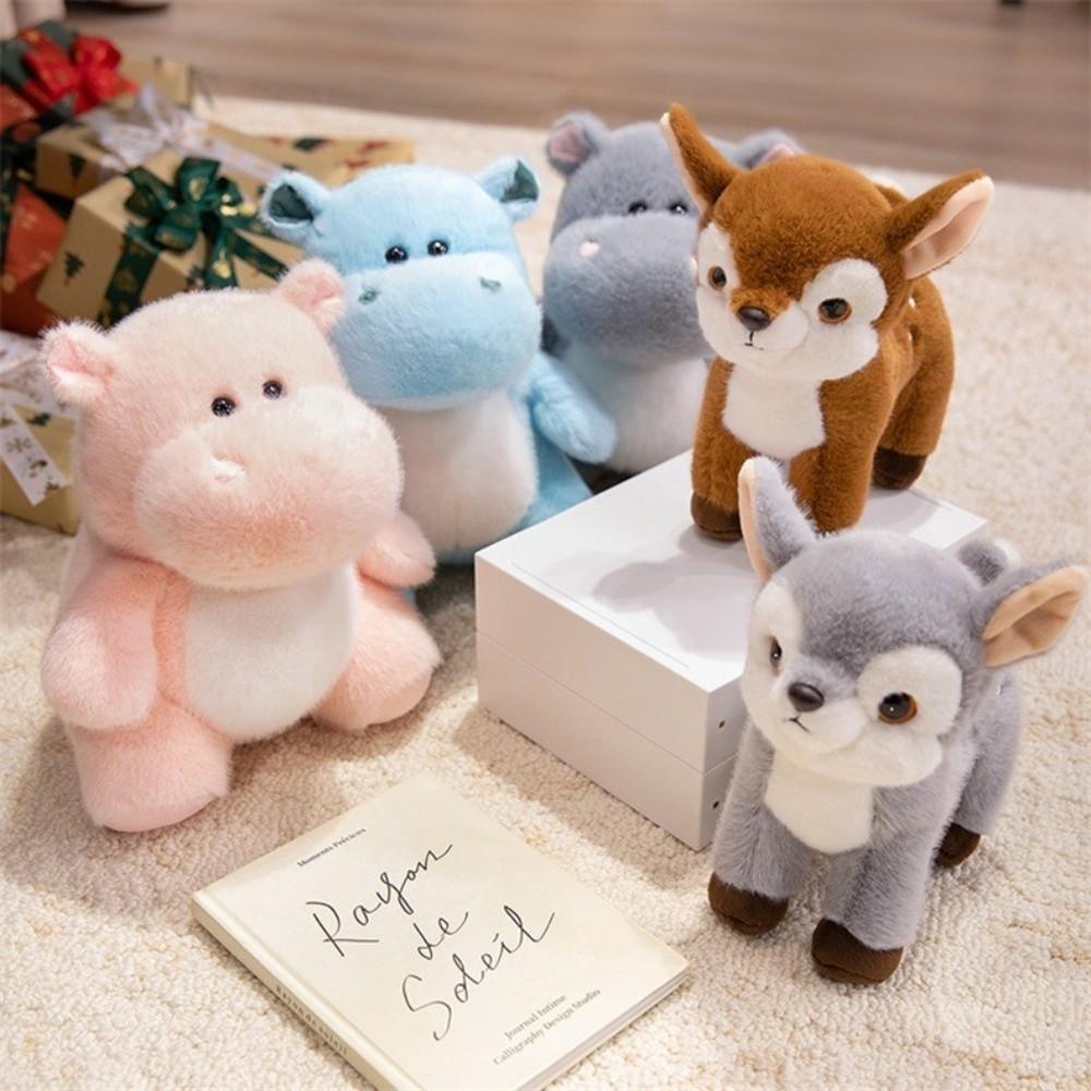 Cartoon Hippopotamus Doll 23cm/25cm Stuffed Plush Toy Hippopotamus Plush Toy Children's Gift