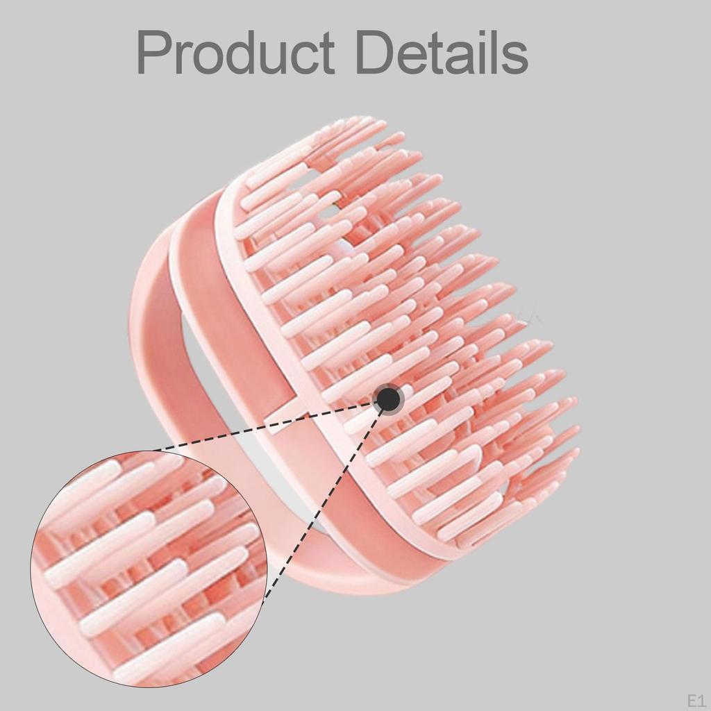 Scalp Massage Brush Set, Hair Washing Brush, Compact Rubber for Removing Residue,