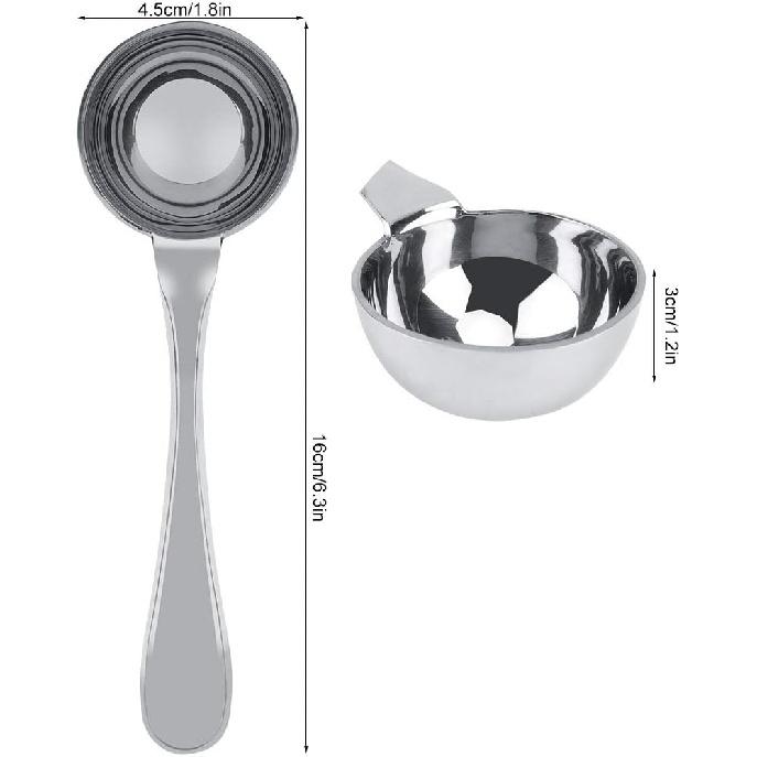 Maxmartt 25ml Stainless Steel Tea Spoon Scoop Long Handled Coffee Matcha Measuring Spoon Scoop Tablespoon Measure Loose Leaf Tea