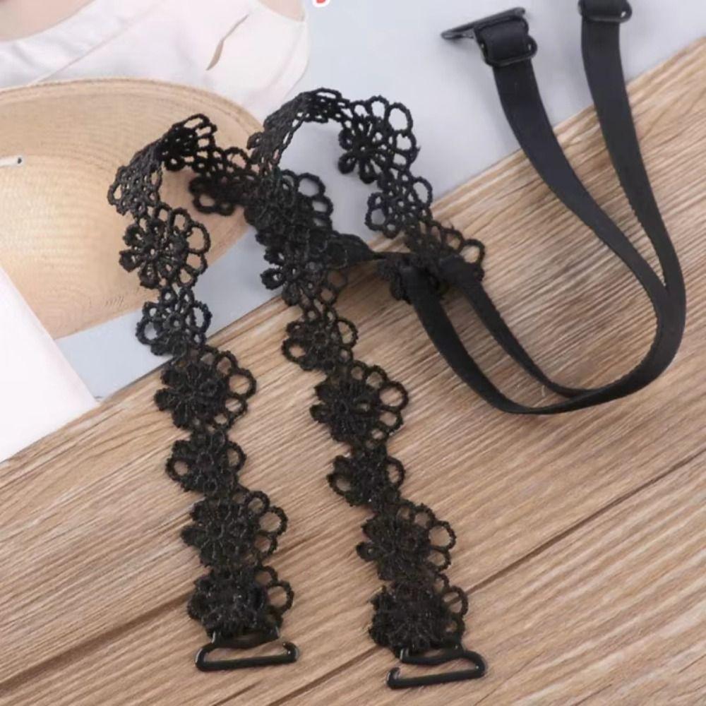 1Pair Flowers Invisible Bra Straps  for Fashion Shows and Backless Outfits