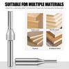 Router Bit 1/4inch Shank Straight Slot Router Bit High Speed Steel Milling Cutter For Wood Hardwood Accessories