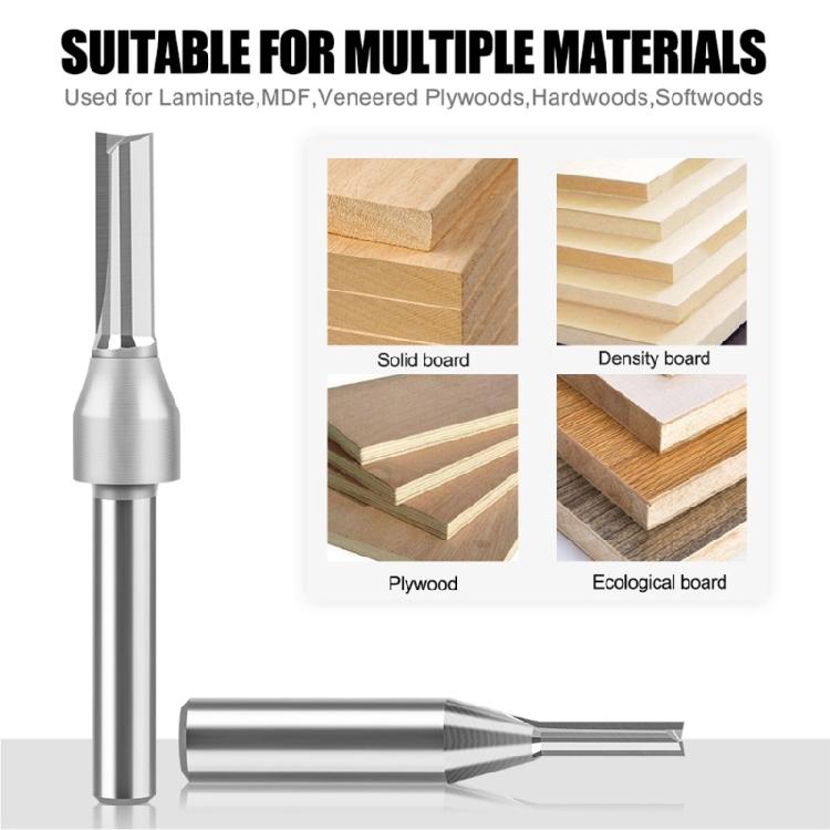 Router Bit 1/4inch Shank Straight Slot Router Bit High Speed Steel Milling Cutter For Wood Hardwood Accessories