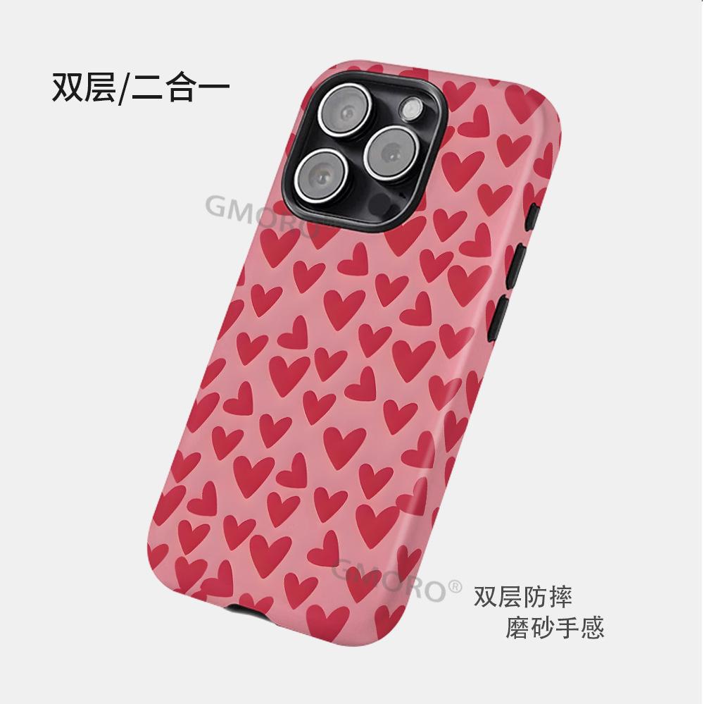 Simple Love Girl 2-in-1 Anti-drop Film Case iPhoneAIR Mobile Phone Case Apple 16PROMAX