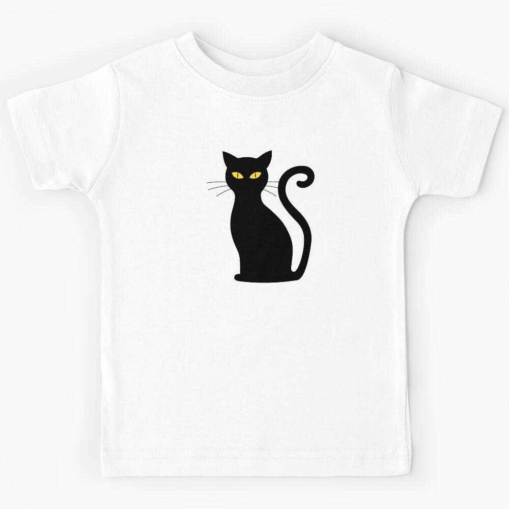 Black Cat Silhouette Kids T-Shirt 120