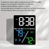 Helligkeitseinstellung LED Elektronische Uhr 3-stufig Temperatur Luftfeuchtigkeit Messgerät Digitaluhr Innen