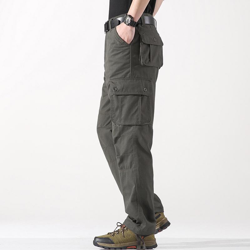 2026 Men's Plus Size Straight Leg Multi-Pocket Casual Outdoor Sweatpants