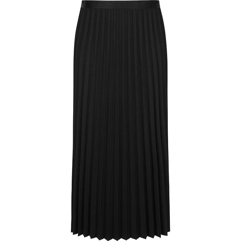 JNBY Pleated Wool-Blend A-Line Skirt S