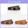 Genuine Leather Belt For Women With Pin Buckle And Stylish Design For Business Casual Wear