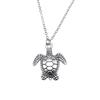 Schildkröte Seestern Muschel Anhänger Antik Bronze Metall Brautkragen Halskette für Strandhochzeit Trendiges Geschenk