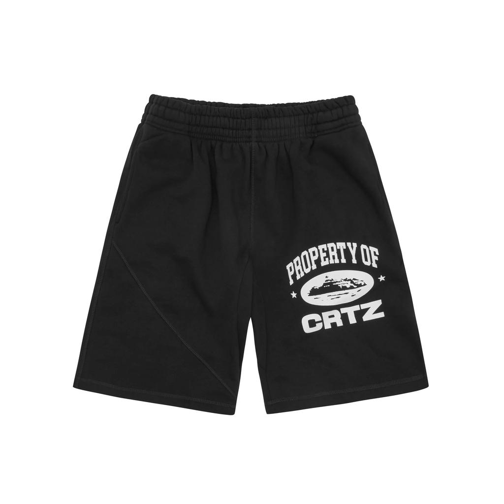 Corteiz American Street Hip Hop Printed Knitted Shorts Men's Trend Brand Summer Loose High Street Five-point Central Guard Pants