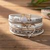 Magnetic Clasp Leather Bracelet Bangle Multi-layer Multi-Layer Bracelet  Festival Gift