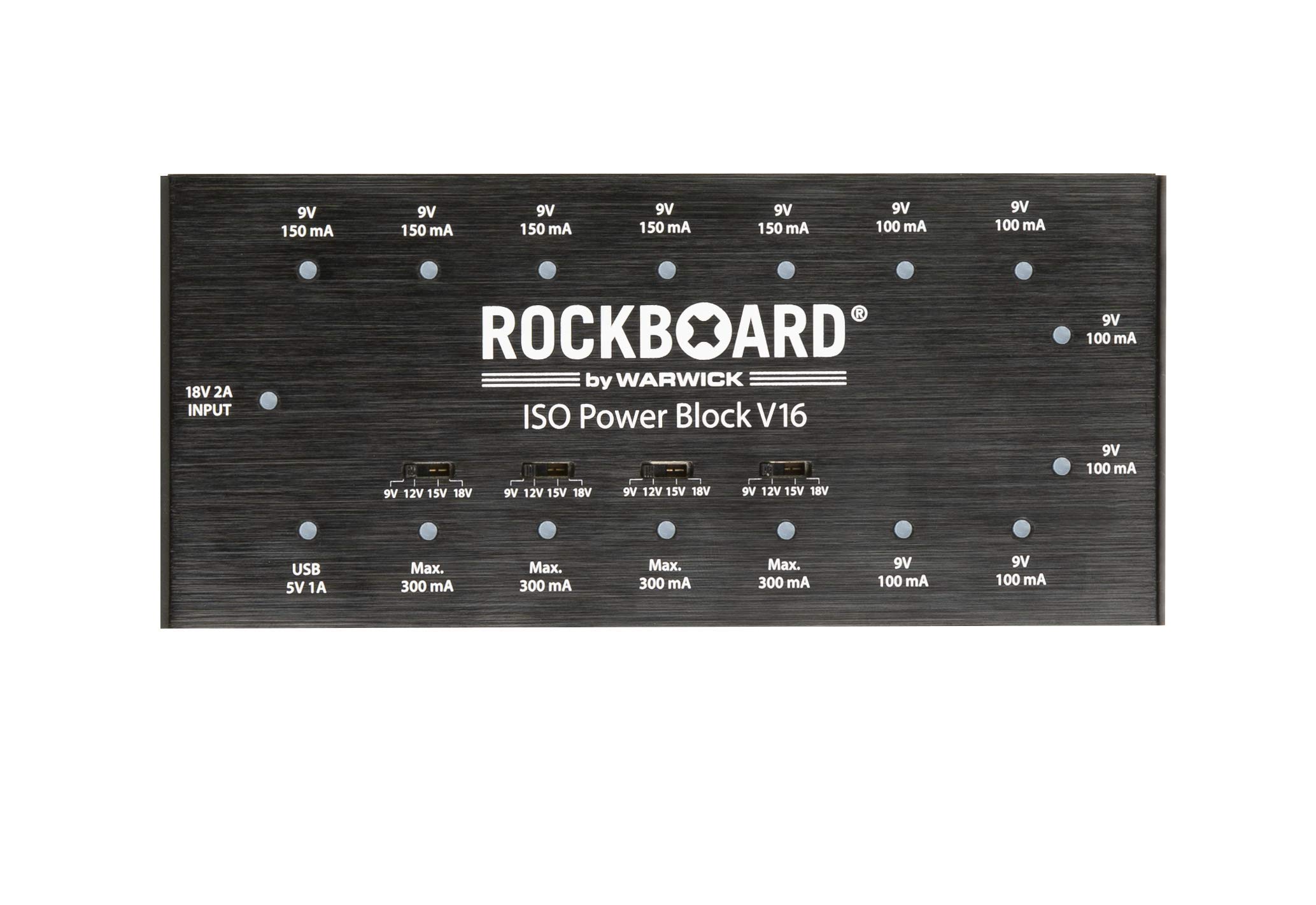 

RockBoard Power Block Isolated Transformers (11x 9V) (4x Switchable) (1x USB 5A 1V)