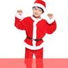 Baby Boy Christmas Costume Hat Top Pants And Belt Four Piece Set Children's Performance Costume Santa Claus Costume