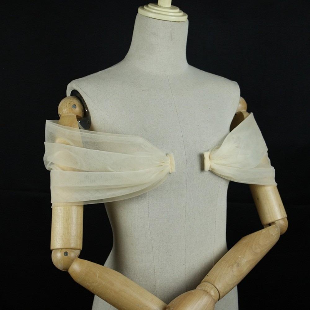 Detachable Mesh Off Shoulder Sleeves Loose Sheer Arm Covers Bridal Wedding Arm Covers Evening Gown