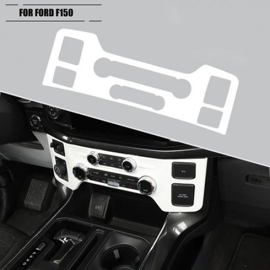 Center Console Climate control Panel Air Con Trim Cover For Ford F150 +White
