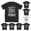 Men T-Shirt Dandy's World Pebble It's Just a Pebble Vintage Pure Cotton Tee Cartoon T Shirt Round Collar Merchandise Unique