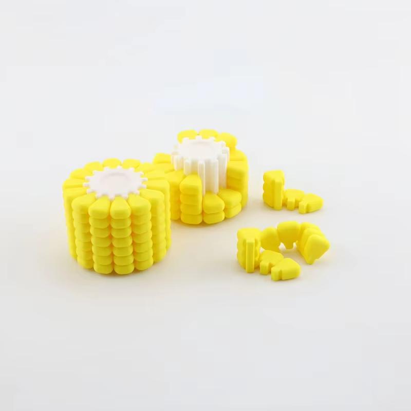Kids 3D Printing Corn Magic Cube Stress Relieving Toys Tetris Jigsaw Puzzle Originality Becrypt Brain Burning Developmental Toys
