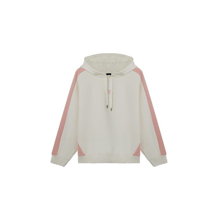 (WMNS) New Balance Colorblock Casual Sports Hoodie White Women s AWT03398-WT XL