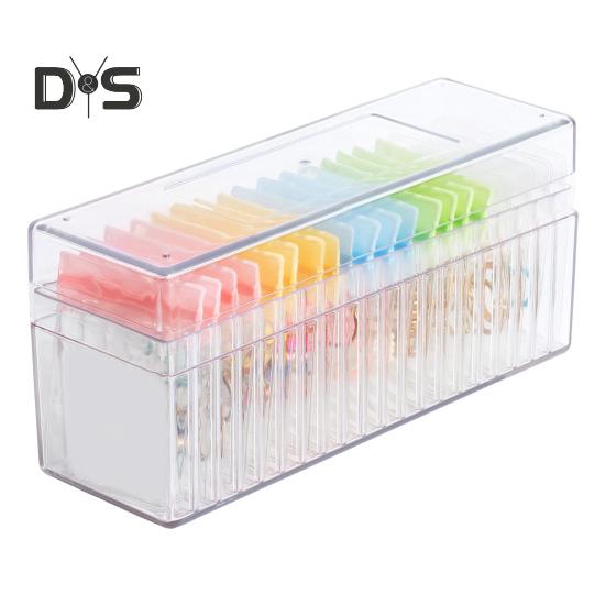 

Прозрачный органайзер для ювелирных изделий, сережек, колец, сумки для хранения, большая вместимость, пылезащитный прозрачный дорожный кейс для хранения ювелирных изделий 1 Set