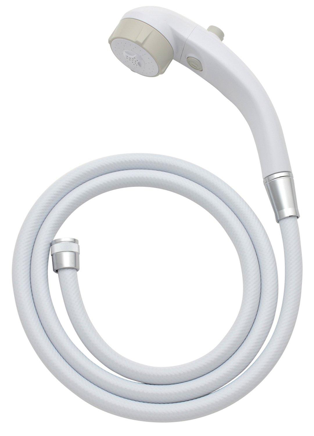

KAKUDAI Low Water Pressure Massage Stop Shower Hose Set White 1.6m 351-108