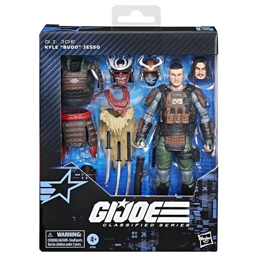 G.I. Joe Classified Series #174, Kyle Bud Jesso, Deluxe Collectible 6-Inch Samurai Action Figure with 19 Accessories