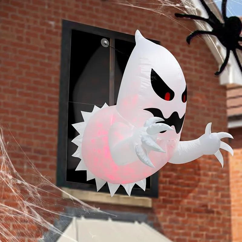Scary Halloween Inflatable Ghost Outdoor Indoor Haunted House Prop Giant Blow Up Decor for Garden Yard Party Decoration