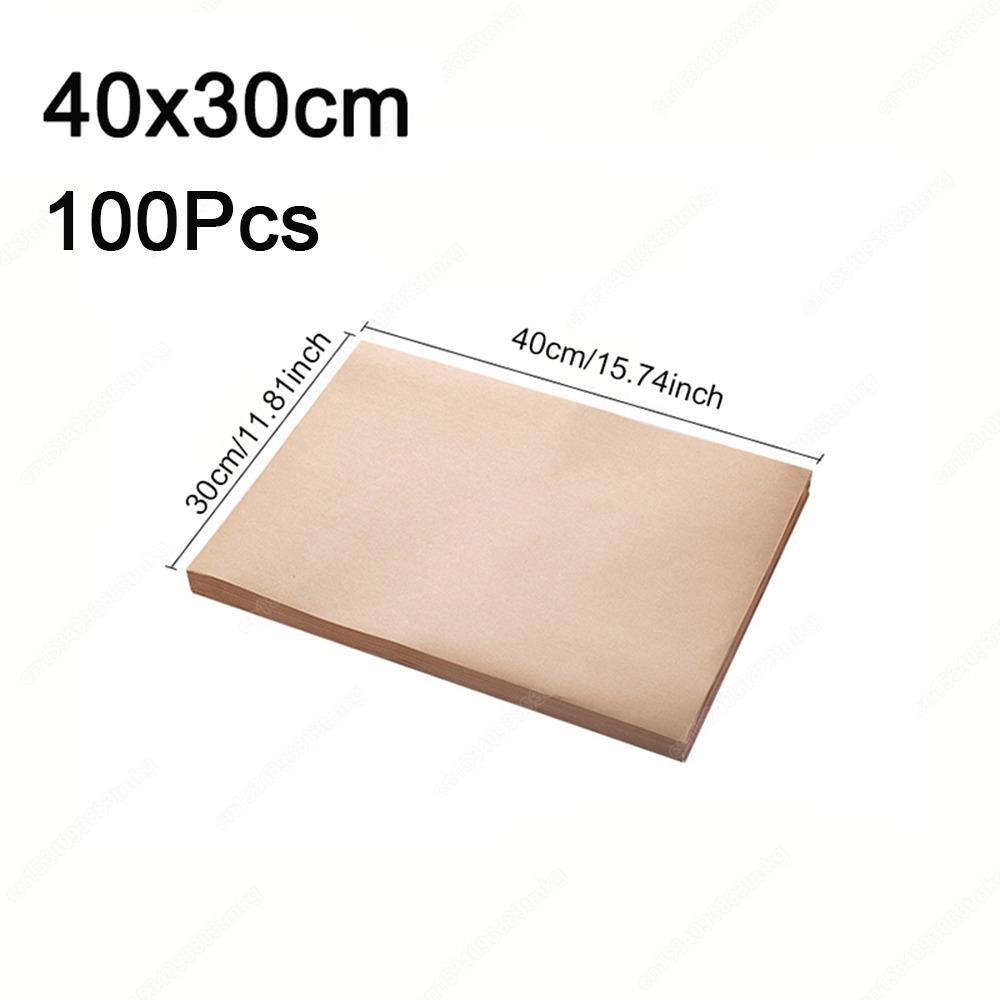 50/100PCS Non-stick Baking Paper Food Grade Baking Sheets New Parchment Paper Sheets Cooking Frying