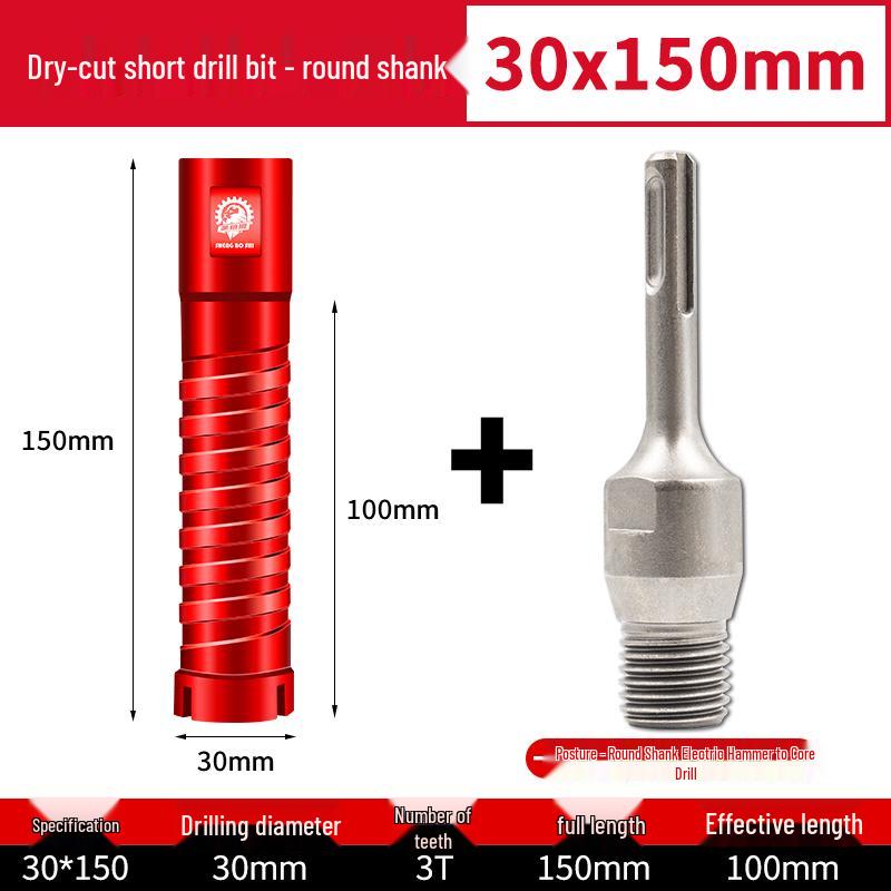 Compact Electric Hammer Water Drill Bit Set for Sharp Hole Opening in Range Hood, Wire Box, and Wall.