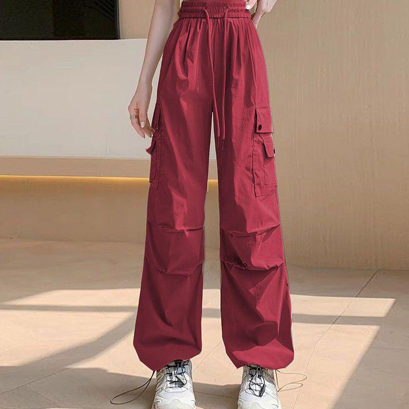 

Encore Women s Plus Size Red Joggers - Summer Loose Fit Slimming Pants XL (121-132 jin)
