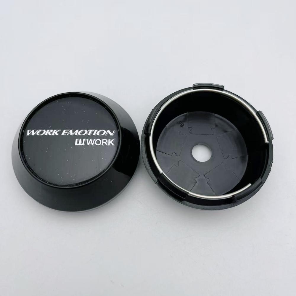 4pcs 60mm 64mm 65mm 68mm 69mm W Work Emotion Logo Badge Car Wheel Center Caps High Cap Wheel Hubcaps Rim Cover Car Accessories