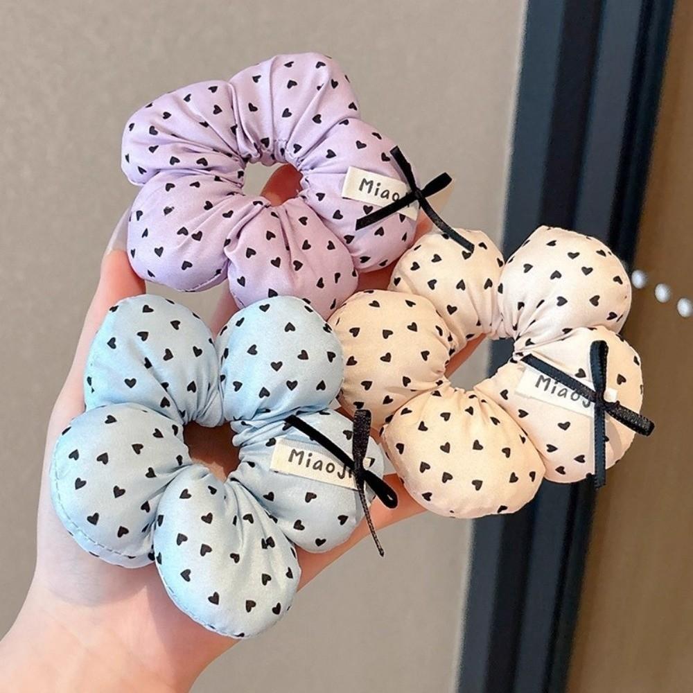 Ornament Hair Band Elastic Hair Tie Ring New Flower Scrunchies  Daily Accessories