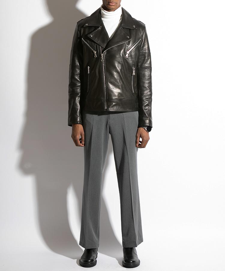 Seuteulaikeu Elegant Bootcut Trousers (Grey)