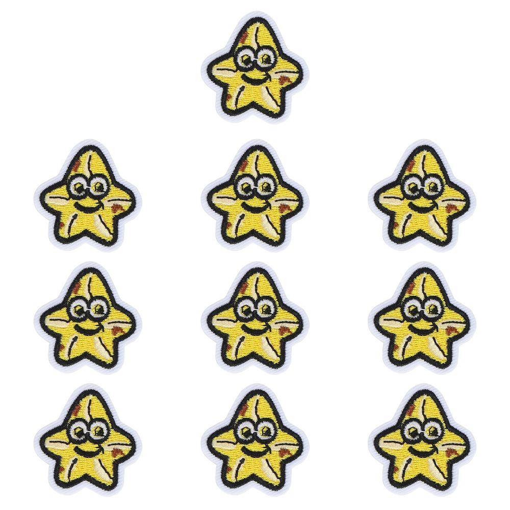 10Pcs Decorative Embroidered Design Cloth Stickers Vivid Pattern Embroidered Patches Iron On Patches For Shoes
