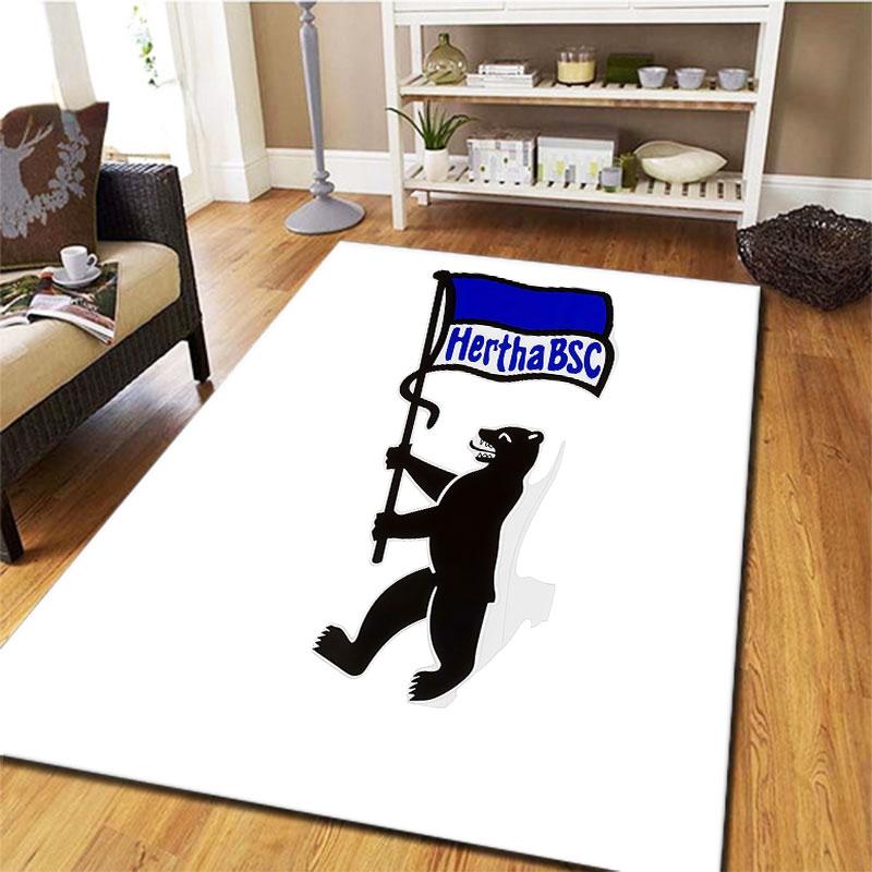 Hertha BSC Carpet Rug for Living Room Bedroom Home Sofa Decoration,Kids play Non-slip Floor Mat