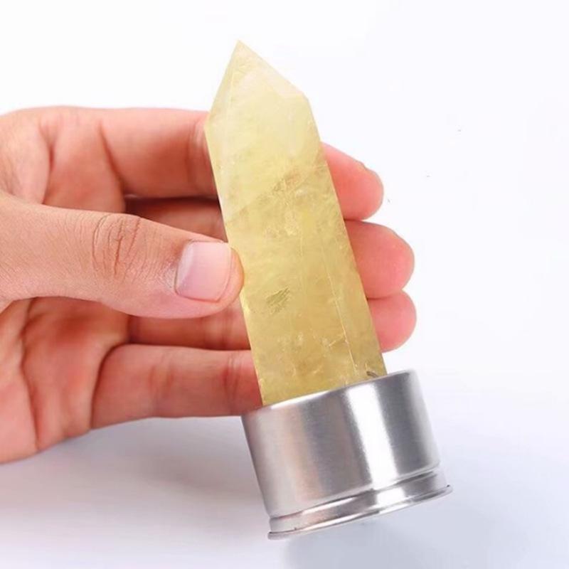 Natürlicher Weißer Kristall Säule Glasbecher Polierte Handarbeiten Auf Lager