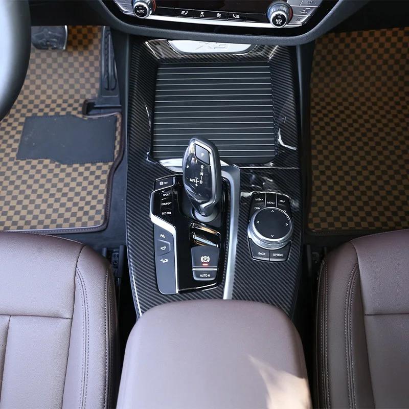 ABS Carbon Fiber For BMW X3 X4 G01 G02 2018-2025 Interior Kit Dashboard Console Gear Shift Panel Decoration Cover Trim Sticker