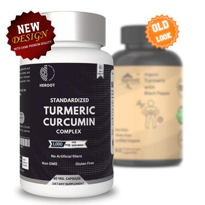 Carbamide Forte Turmeric Curcumin with Bioperine 1000mg Capsules | 60 Veg Capsules | Supports Joint & Immune Health